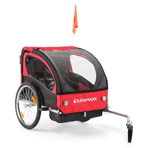 duramaxx Trailer Swift, prikolica za bicikl za dijete, 2 sjedala, 20 kg maks.