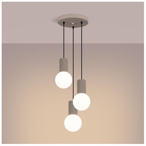Sollux Obesna svetilka HALO 3P taupe, (5000352196) Cene
