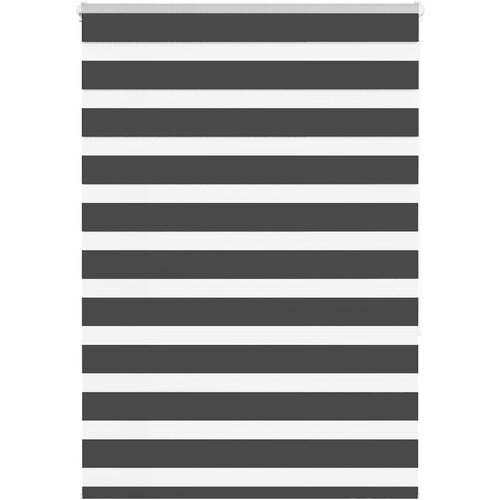 vidaXL Zavjesa zebra crna 105x150 cm širina tkanine 100,9 cm poliester Cijene
