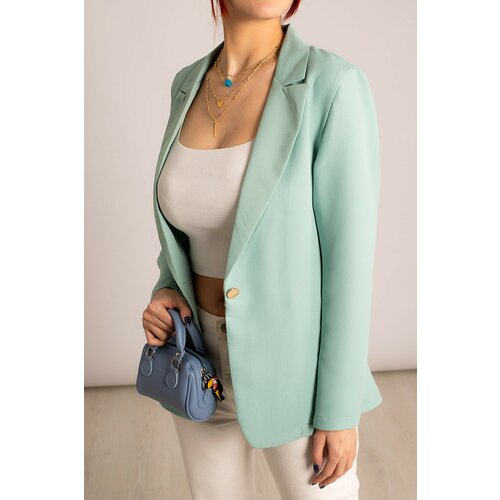 armonika Women's Mint Single-Button Jacket Slike