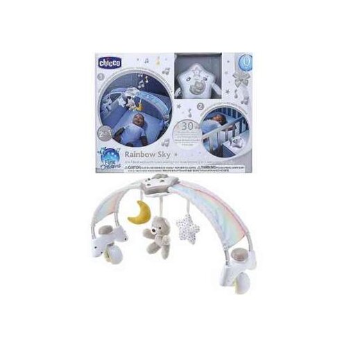 Chicco GLAZBENI LUK I PROJEKTOR ZA KREVETAC RAINBOW SKY, NEUTRAL Cijene