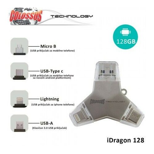 MULTI USB i DRAGON 4 u 1 U016A 128GB COLOSSUS Cene
