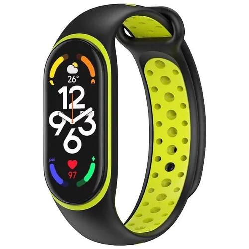 MI band 5 / band 6 / smart band 7 zamjenski remen dots crno-zeleni