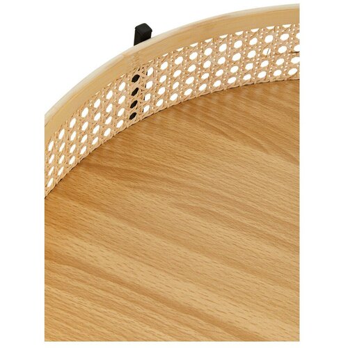 Premier Housewares Okrogla klubska mizica iz ratana v naravni barvi &amp;oslash; 60 cm Depok &amp;ndash; Slike