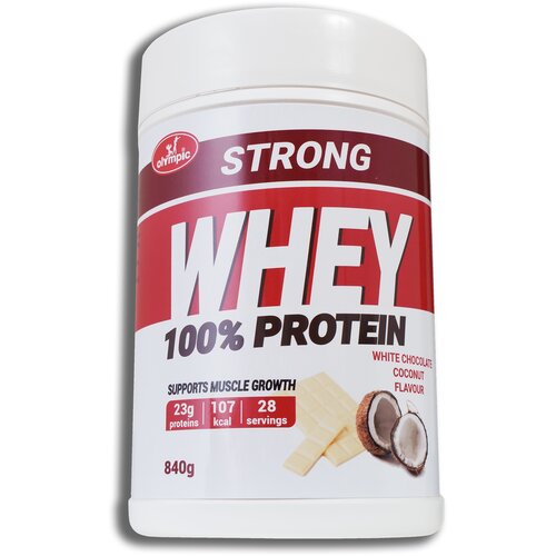 Olympic Whey Protein Strong, Bela čokolada i kokos, 840 g Cene