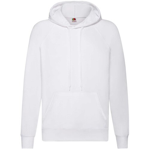 Fruit Of The Loom Biała bluza męska z kapturem Lightweight Hooded Sweat Cijene