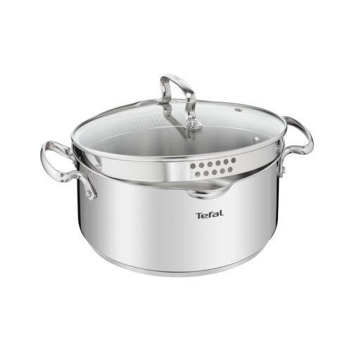 Tefal Lonec iz nerjavečega jekla s pokrovko za indukcijsko plo&amp;scaron;čo 5 l Duetto+ &amp;ndash; Tefal Slike