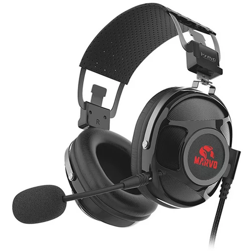 Marvo HG9053 PRO 7.1USB črne gaming naglavne slušalke z mikr