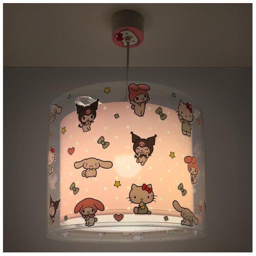Dalber 41252 - Dečiji luster HELLO KITTY&FRIENDS 1xE27/15W/230V ružičasti Cene