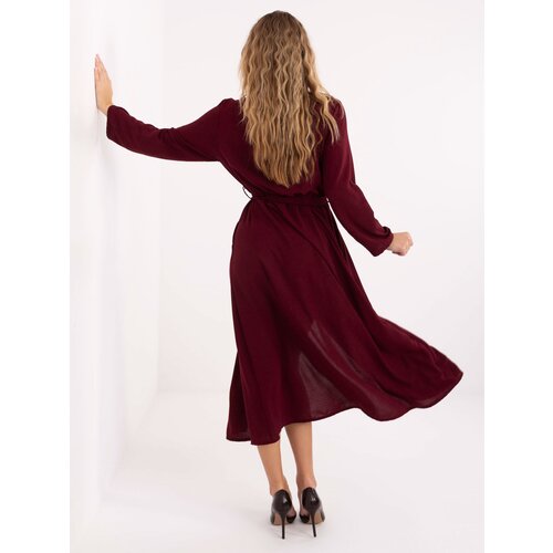 RUE PARIS Dress-MI-SK-C258.16-burgundy Cijene