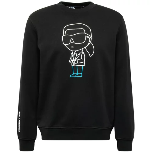 Karl Lagerfeld Sweater majica bež / svijetloplava / crna