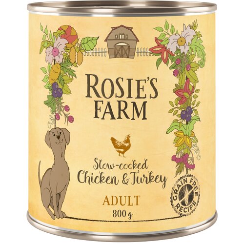 Rosie's Farm Varčno pakiranje Adult 24 x 400 g - Mešano pakiranje (3 vrste) Cene