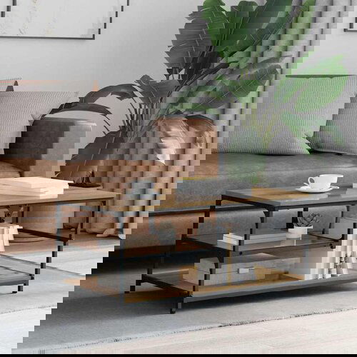 vidaXL Kava Stol Umjetnički hrast 90 x 49 x 40 cm Konstruirano drvo Cijene