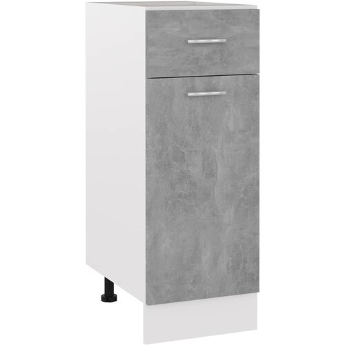 VidaXL Spodnja omarica s predalom betonsko siva 30x46x81,5 cm Slike