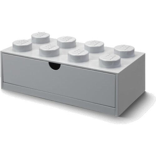 Lego Siva &amp;scaron;katla za pisalno mizo s predalom za kocke LEGO&amp;reg;, 31,6 x 11,3 cm Slike