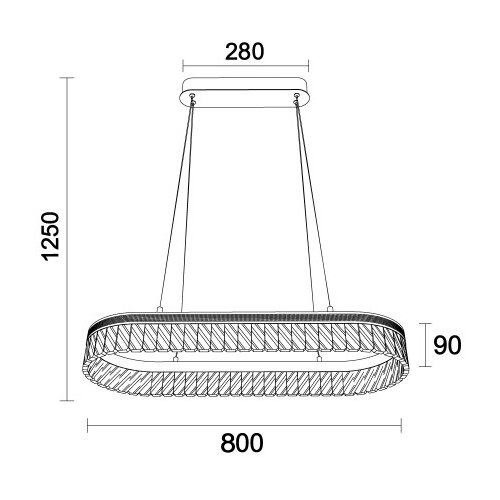  LED prigu&amp;scaron;iva kristalni luster na sajli THALIA LED/50W/230V 3000-6000K + daljinski upravljač Slike