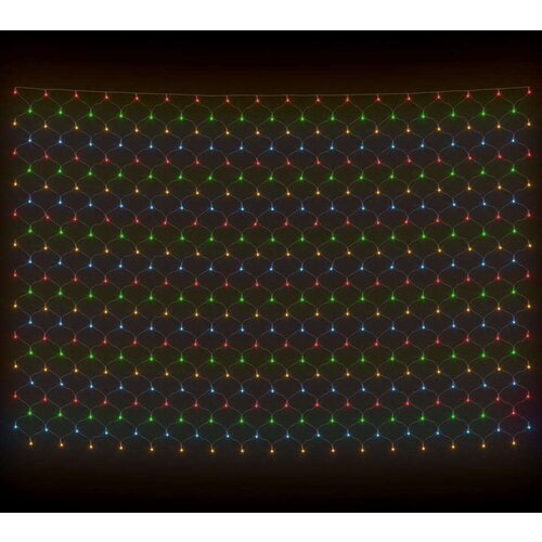 VidaXL Božićna svjetlosna mreža &amp;scaron;arena 3 x 2 m 204 LED Slike
