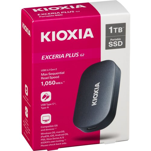 KIOXIA EXCERIA PLUS G2 1000GB Portable SSD USB 3.2 Gen2 Type C Cijene