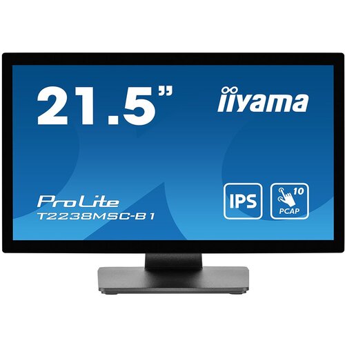 Iiyama 54.5cm/21.5&amp;ldquo; (1920x1080) ProLite T2238MSC-B1 16:9 FHD IPS Touch 5ms HDMI DP Speaker Black Slike