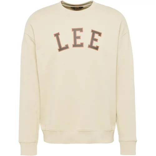 Lee Sweater majica ecru/prljavo bijela / hrđavo smeđa / crna