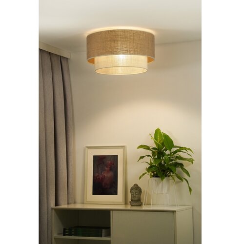  duolla - plafonsko svetlo yute boho 1xE27/15W/230V prečnik 45 cm smeđa/krem Slike
