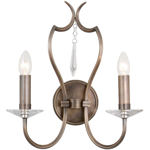 Elstead Lighting Elstead Pimlico Stenska svetilka za notranjo uporabo, 2 sveči, temno bronasta, E14, (22098818) Cene