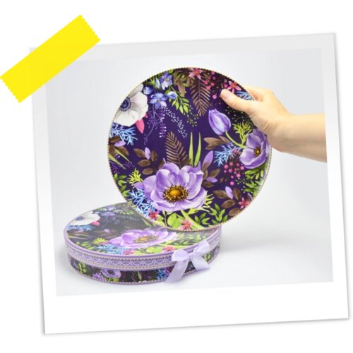  Tanjir SET 2/1 LJUBIČASTO CVEĆE 26 CM OP25442 WY Cene