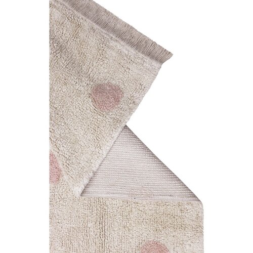 Lorena Canals Bombažna preproga Hippy Dots - Natural, Vintage nude Slike