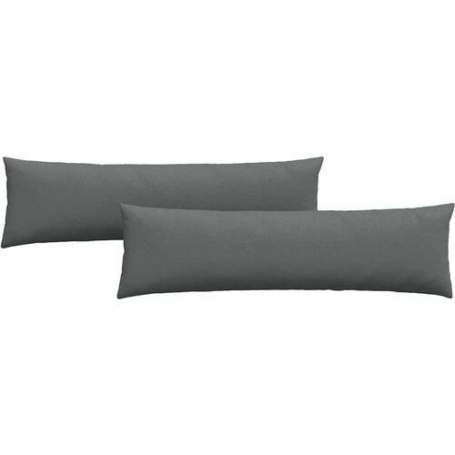  Jastučići za sofu 2 pcs Tamno siva 145 x 40 cm tkanina Slike