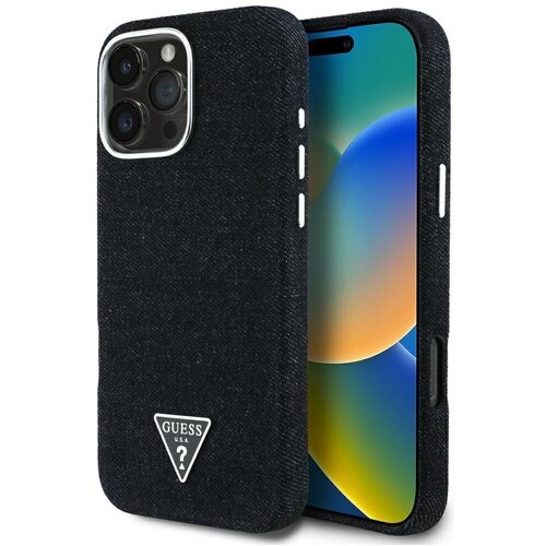 Guess OVITEK DENIM TRIKOTNIK LOGO ZA IPHONE 16 PRO MAX ZA MAGSAFE STILI&Scaron;, (5000012194) Cene
