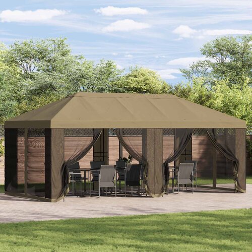  Pokrov za gazebo s bočnim zidovima Bež 600,5 x 300,5 cm Cijene