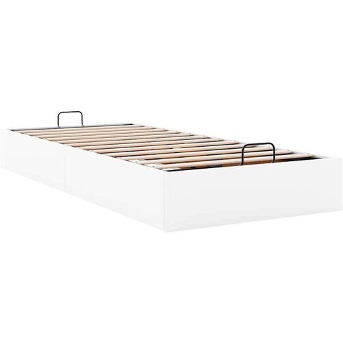 VidaXL Okvir kreveta bez madraca bijeli 90x190 cm od umjetne kože Slike