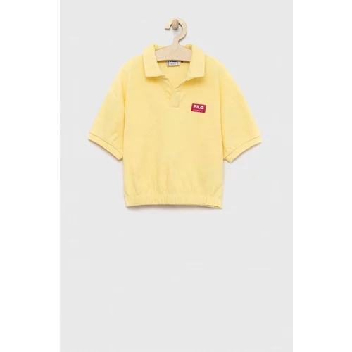 Fila Pamučna polo majica boja: žuta