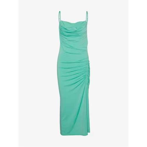 Vero_Moda Green women's midi dress with straps Hevi - Women