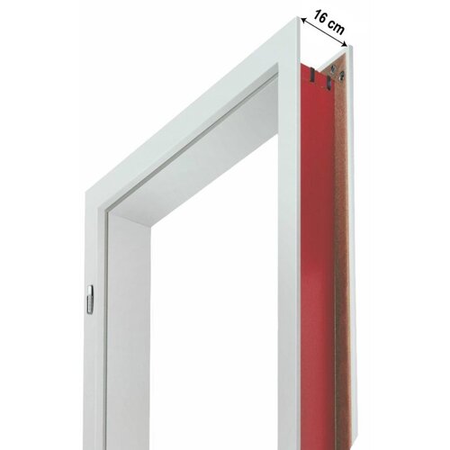 DOORNITE Podboj Doornite (2000 x 850 x 160 mm, bela, leva) Slike