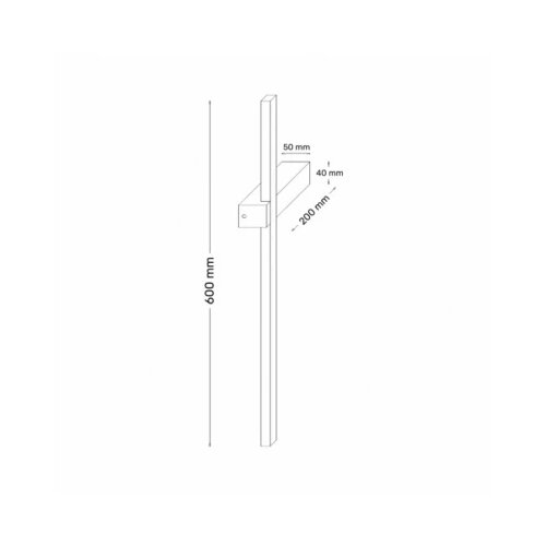 Solea 11 ZIDNA LAMPA 10W 3000K CRNA Slike