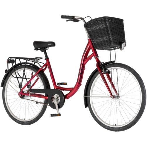 Venssini Bicikl fashion grace 26" alu 18" v-brake kontra 155-178cm (s/m) crveni Cene