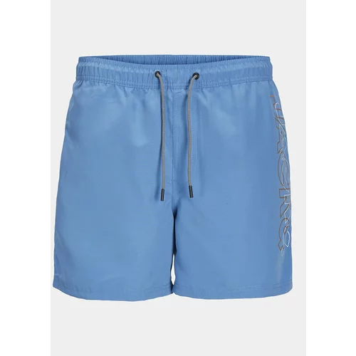Jack & Jones Kopalne hlače Fiji 12253118 Modra Regular Fit
