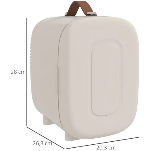 Mini hladnjak/hladnjak za uljep&amp;scaron;avanje zapremine 4 l 20 3 x 26 3 x 28 cm krem ​​bijela Slike