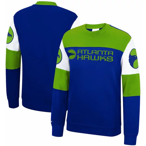 Mitchell And Ness muški Atlanta Hawks Mitchell & Ness Perfect Season Crew Fleece pulover