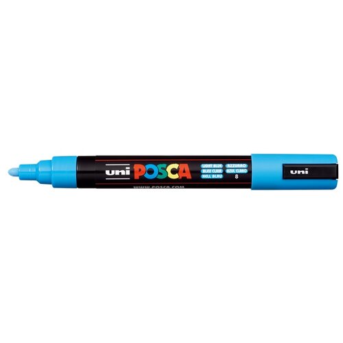  Marker UNI POSCA PC-5M 1.8 - 2.5 MM light blue (8) Cene