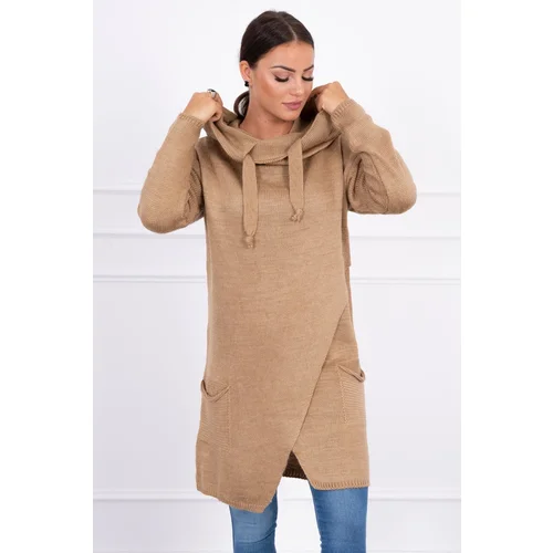 Kesi Sweater with envelope bottom camel