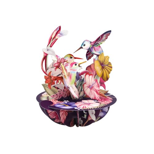 Santoro Pirouettes - Čestitka 3D - Pirouettes, Hummingbirds, Blush Slike