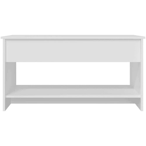 vidaXL Klubska mizica bela 102x50x52,5 cm konstruiran les Cene