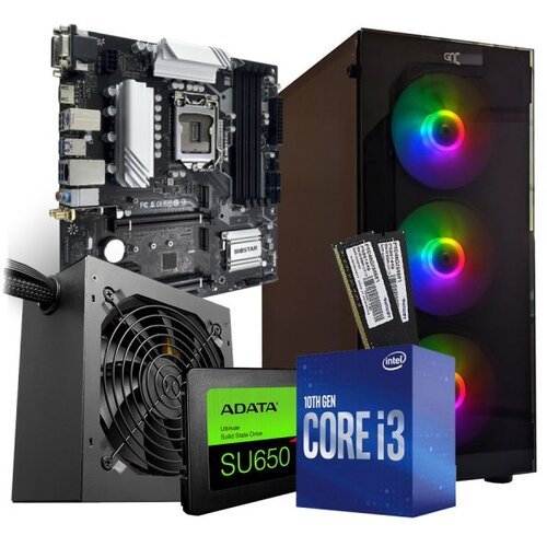 PC Gamer Računar i3-10100F 3.6GHz; SSD 408GB (16GB RAM) Slike