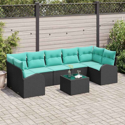  Sjedeća garnitura za vrt 8 kom. 7-Broj sjedala 289 x 124 x 69 cm Slike