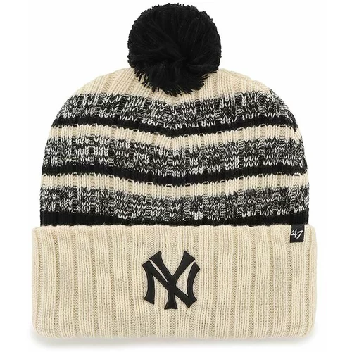 47 Brand Kapa MLB New York Yankees bež barva