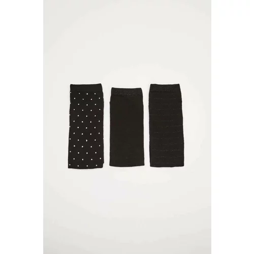 Women´Secret Čarape Winter 3-pack za žene, boja: crna
