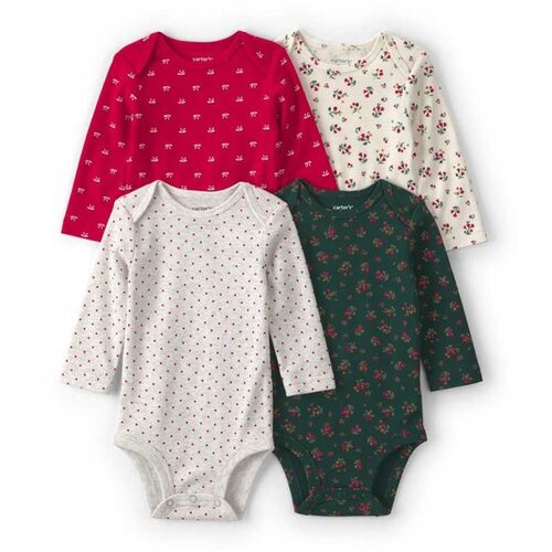 Carter&amp;#039;s bodi za bebe devojčice - set od 4 kom. Slike