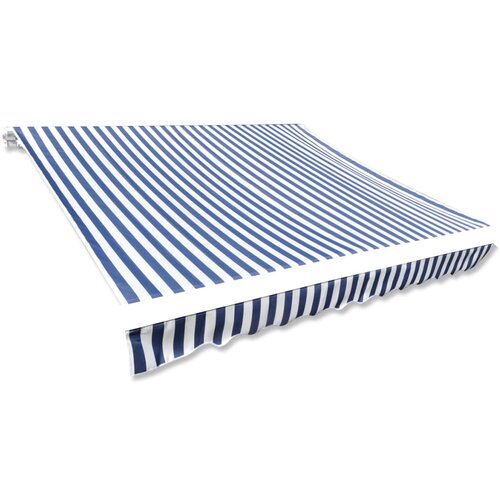 vidaXL Tenda iz platna 500x300 cm modra in bela, (20610492) Cene